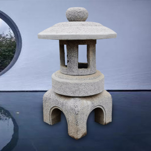 石灯笼仿古石灯中式庭院家居日式侘寂禅意户外花园青石石雕摆件