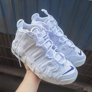 现货 nike/耐克 air more uptempo 女子纯白皮蓬大air dh9719-100