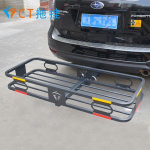 汽车折叠行李架车尾后拖框越野车通用货篮储物后挂式方口行李框筐