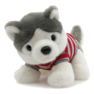 amangs哈士奇玩偶毛绒玩具可爱二哈小狗狗公仔布娃娃情侣礼物