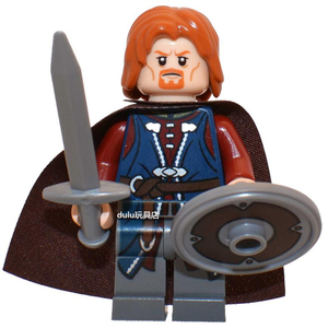 lego 乐高 魔戒 指环王 人仔 lor014 boromir 含剑盾 9473