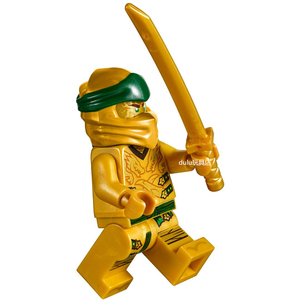 lego 乐高 幻影忍者人仔 njo499 第十季 黄金忍者 含武器 70666