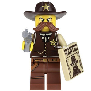 lego 乐高 抽抽乐 人仔 第十三季 71008 西部警长 原封未拆 2