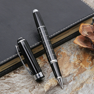 EOGO高档金属签字笔宝珠笔水笔碳素笔亚标规格笔芯黄铜笔中性笔