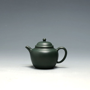 明理茶艺 宜兴紫砂壶 华健弟子周琦 纯全手工135cc墨绿泥 香玉