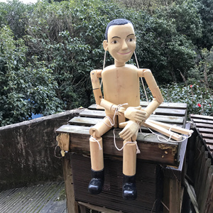 实木质吊线关节木偶模型玩具装饰摆件道具人型手工玩偶工艺品包邮