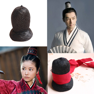 古装汉服假发包男丸子头cos舞台剧男造型古风男女发髻择天记发包