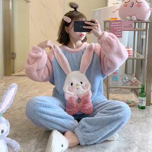 睡衣加厚兔子