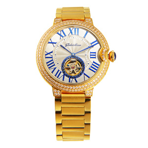 格雷曼蓝月系列官方正品全自动镂空镶钻时尚情侣手表