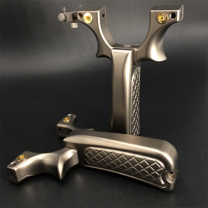 甬水虎钛合金弹弓扁皮筋快压夹片弾叉分体新淮式加宽撑头c5高精度