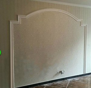 简欧式百搭拱形电视墙石膏线条床头背景墙线条石膏墙装饰线非pu线