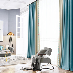 优纺客家用经济现代简约爆款休闲轻奢窗帘麻纯色定制窗帘麻纯色