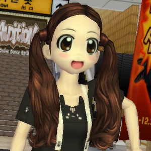 au劲舞团红色毛衣 女发发型 1月永久拍3 最新款热卖双马尾头发