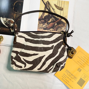 清仓|miu vintage中古dooney&bourke斑马纹美国鸭子包db包