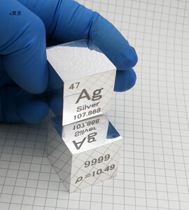 镜面抛光银立方 一英寸纯银镇纸 桌面摆件 送特制盒ag999a冥灵
