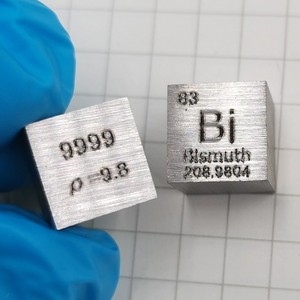 金属铋 周期表型立方体 铋立方 高纯铋靶材 10mm Bi9999