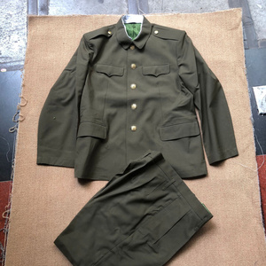 套装男 老年唐装翻领 毛料人民服内口袋暗兜老式军便服16人付款186