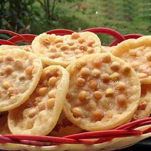 丰泰皇淘宝油炸勺子花生饼炸小吃铁勺韶关始兴特产铜勺饼勺子南雄