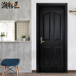 卧室门套装门黑色