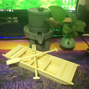 手工船模型创意摆件工艺品一次性竹筷子diy制作小船礼物特色饰品