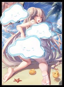 夏露露之家 碧蓝航线 泳装 可畏 桌游保护卡套 单张 67*92mm