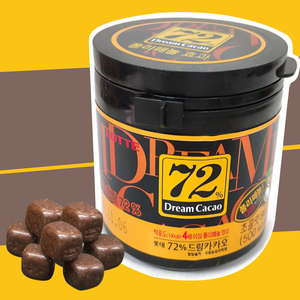 乐天72%巧克力86g韩国进口黑巧克力豆
