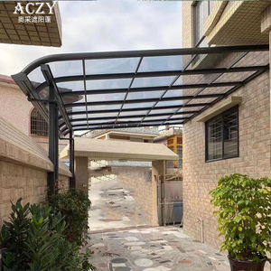 雨棚户外别墅遮阳蓬窗户阳台遮雨棚庭院玻璃棚露台蓬欧科遮阳蓬
