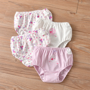 女童内裤三角纯棉儿童高腰不夹pp屁股宝宝a类夏面包裤女孩小内裤