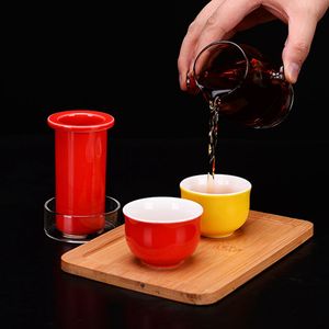 耐热玻璃红茶泡双耳冲茶器陶瓷不锈钢内胆过滤泡茶壶普洱茶具茶杯