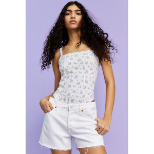 h&m专柜正品 hm女装2022春季新品百搭柔软汗布丁字裤连体紧身衣