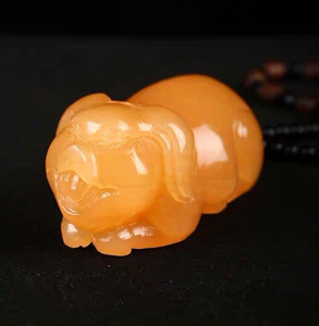 金冻石石金水冻寿山石寿山田黄石生肖猪手把件摆件手把玩件印石章