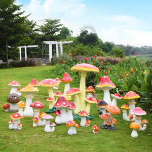 别墅庭院装饰花园摆件户外仿真蘑菇小区草坪造景园林景观雕塑小品