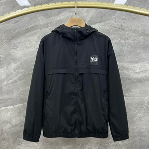 y3山本耀司 拉链连帽外套百搭y-3运动服风衣夹克男秋冬宽松休闲潮