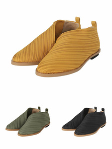 pp24aj701日本代购 三宅一生pp系列7月新款褶皱休闲平底鞋