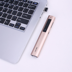 得力激光笔红光遥控翻页笔2802 教学培训 香槟金翻页激光笔2809r