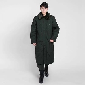 冬季加厚常服大衣军大衣新款防寒棉大衣中长款军绿色常服保暖大衣