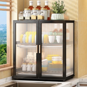 厨房碗柜置物架台面碗碟收纳盒家用小型放碗架沥水架碗筷储物柜子