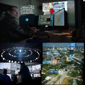 互联网智慧智能城市监控系统天网交通测速拍照摄像头视频素材