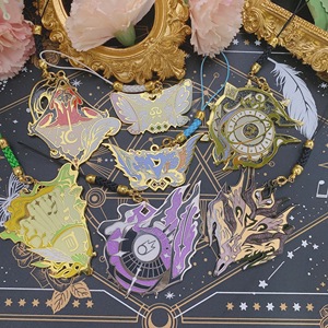 现货 最终幻想14原创同人周边ff14职业金属吊坠挂件徽章仿珐琅