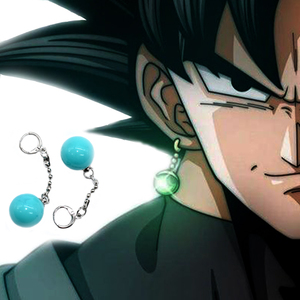 七龙珠超黑悟空 贝吉特界王神模型玛瑙合体耳环球动漫cosplay