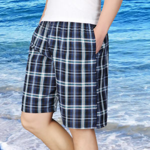 夏季款大码男装裤纯棉沙滩裤男大码五分短裤休闲宽松大裤衩男睡裤