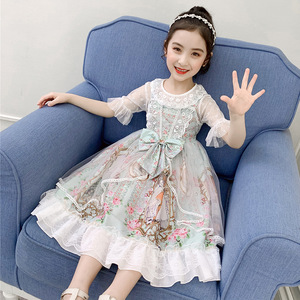 8岁女童夏装短袖连衣裙9夏天儿童6洛丽塔公主裙7小女孩穿裙子10