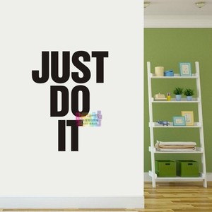 just do it 英文励志墙贴纸 健身房俱乐部办公室文化励志装饰标语