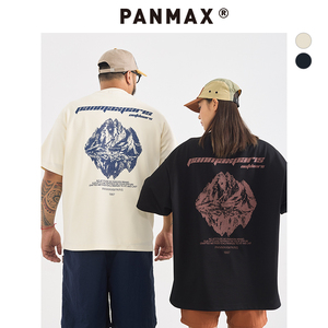 PANMAX大码男装宽松加肥加大短袖潮牌百搭上衣胖男士帅气透气T恤