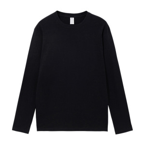 000人付款天猫黑色长袖t恤女宽松纯黑内搭纯棉2021年新款春秋冬薄款