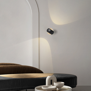 MONA壁灯意式极简卧室床头设计师款手扫感应可旋转氛围感阅读墙灯