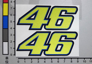 摩托车贴花个性反光贴花罗西46黄色贴花贴纸机车贴花贴纸贴膜