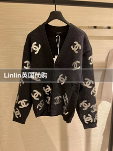 linlin英国代购 chanel香奈儿22a手工坊系列新款女款 双c开衫外套