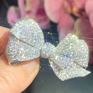 18k金镶嵌天然钻石5克拉发夹发饰真金真钻高贵奢华名媛贵族礼物