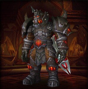 魔兽世界板甲套装幻化兽人战士拉风套装图一 二 三全部实物图片